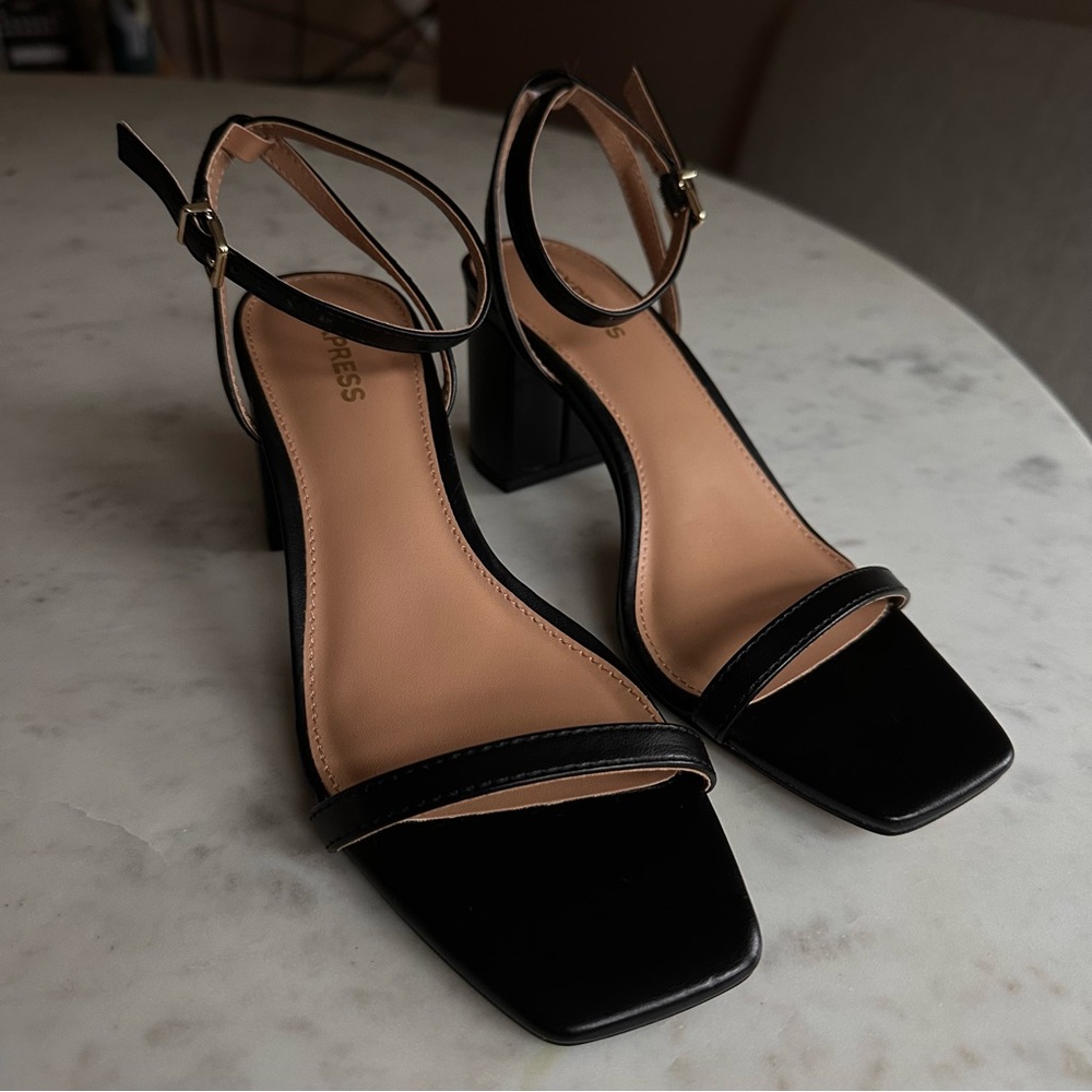 Elegant Black Strappy Sandals